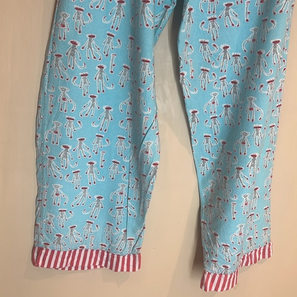 Munki Munki size medium lightweight flannel with sock monkeys. Pants only - Picture 8 of 8